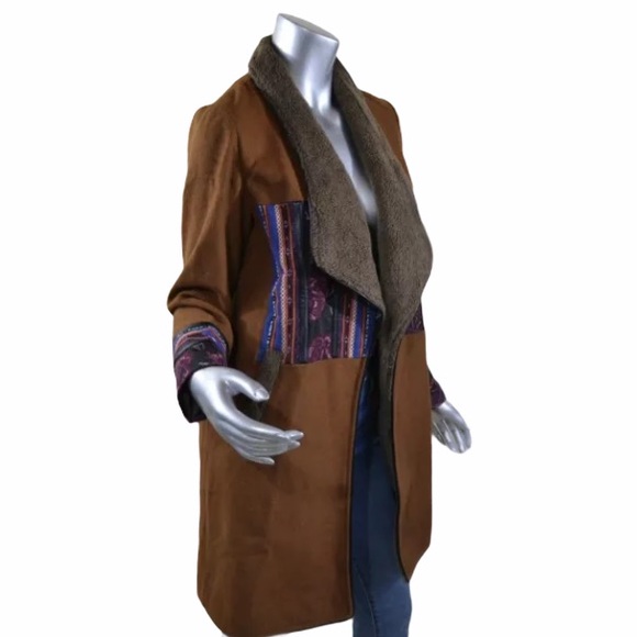 Aporia.As Long Bohemian Style Coat Jacket Small… - Picture 3 of 14